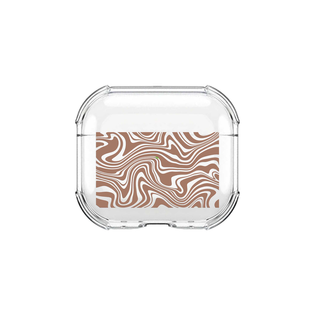 Mocha Marble Airpods Samsung Buds Case
