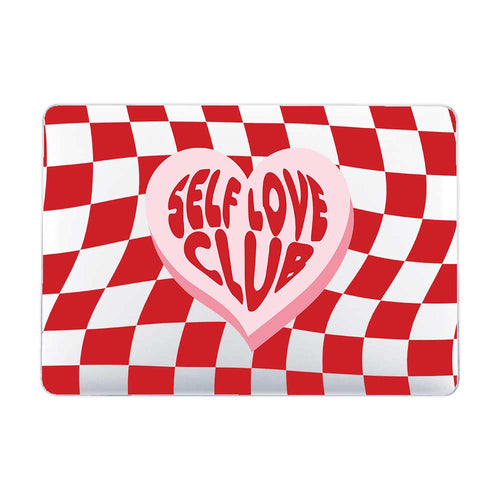 The Red Of Self Love Club Macbook Case