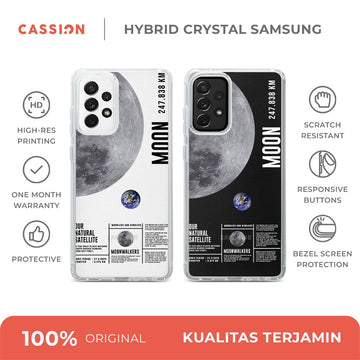 Space Facts - Moon Hybrid Crystal Case - Samsung A52