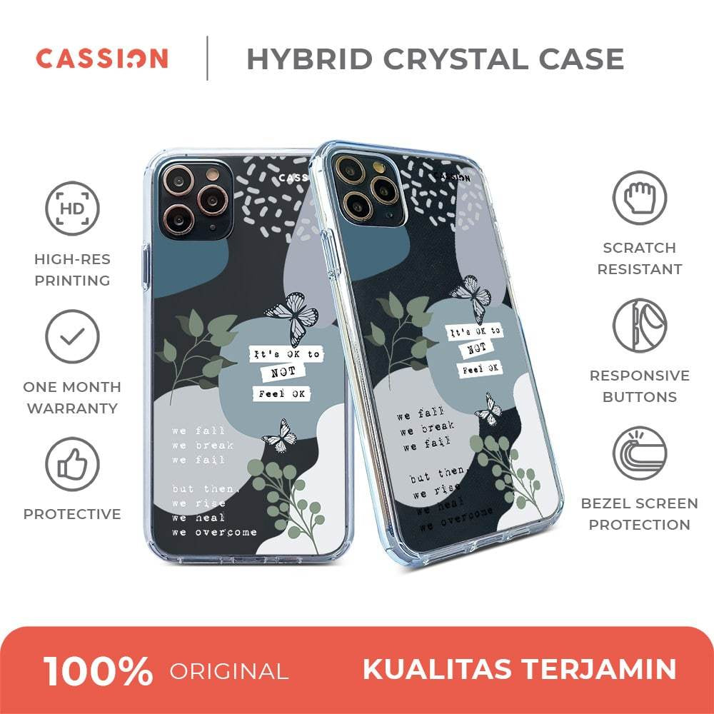 It's Ok To Not Feel Ok Hybrid Crystal Case - iPhone 15