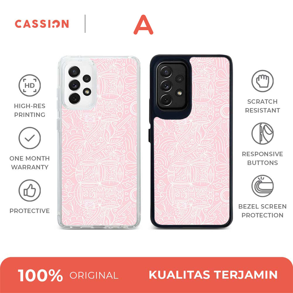 Batiquodleart Kawung by MSH - 1 Hybrid Rubber Case V2 - Samsung A52 / Black
