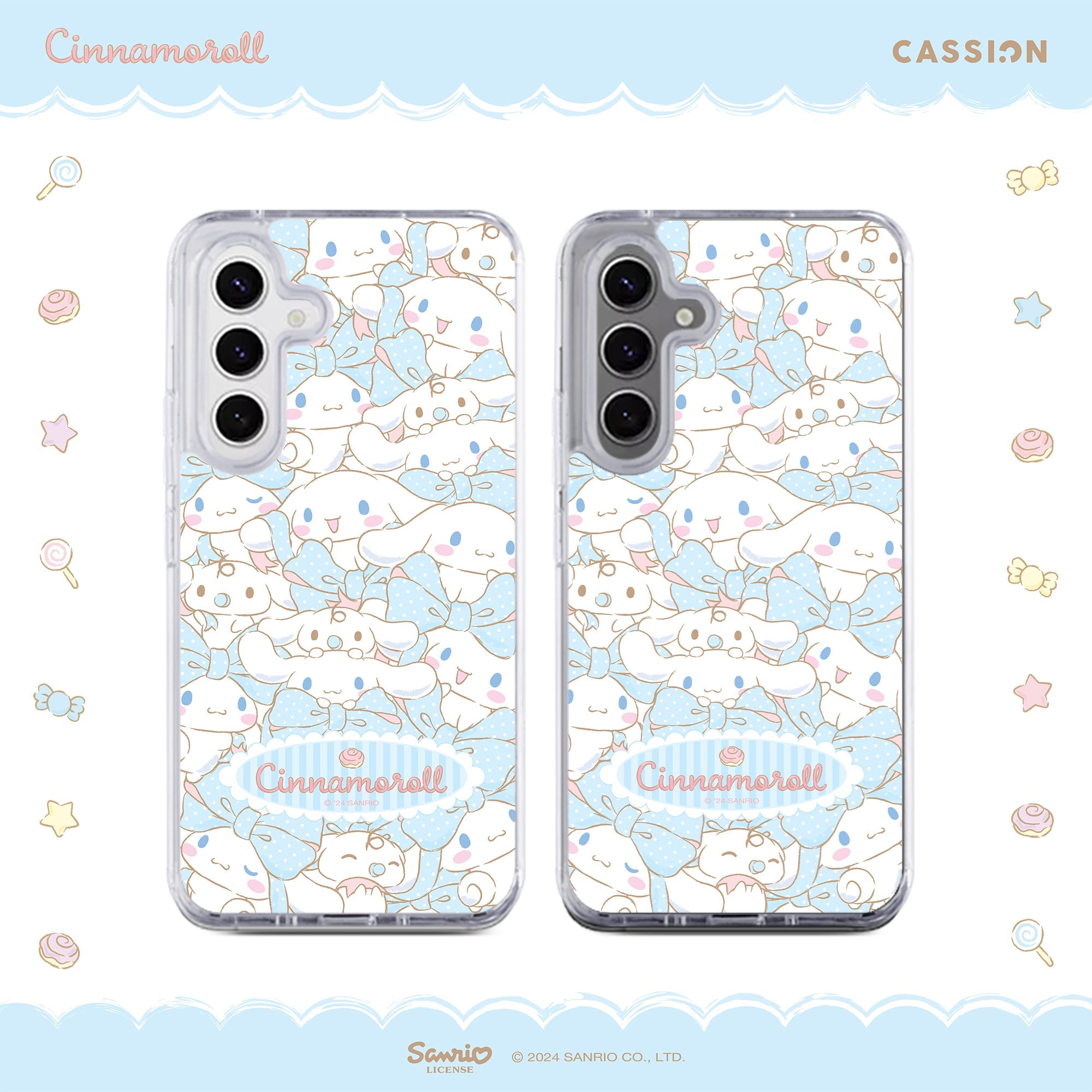 Bow-tiful Roll Hybrid Crystal Case - Samsung S23 Plus