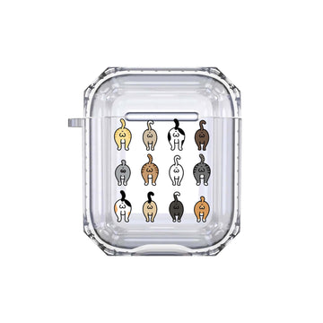 Case Cat CAT-33 Earbuds Liquid Crystal Case - Airpods Gen 1 or 2 / Clear