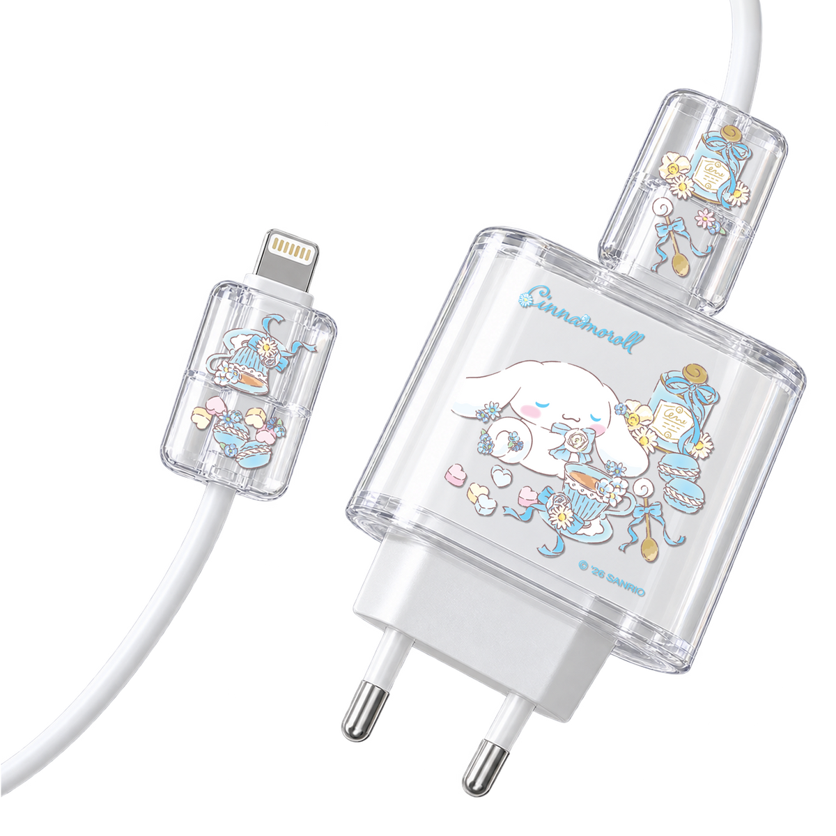 Petite Tea Dreams Charger Case & Cable Protector