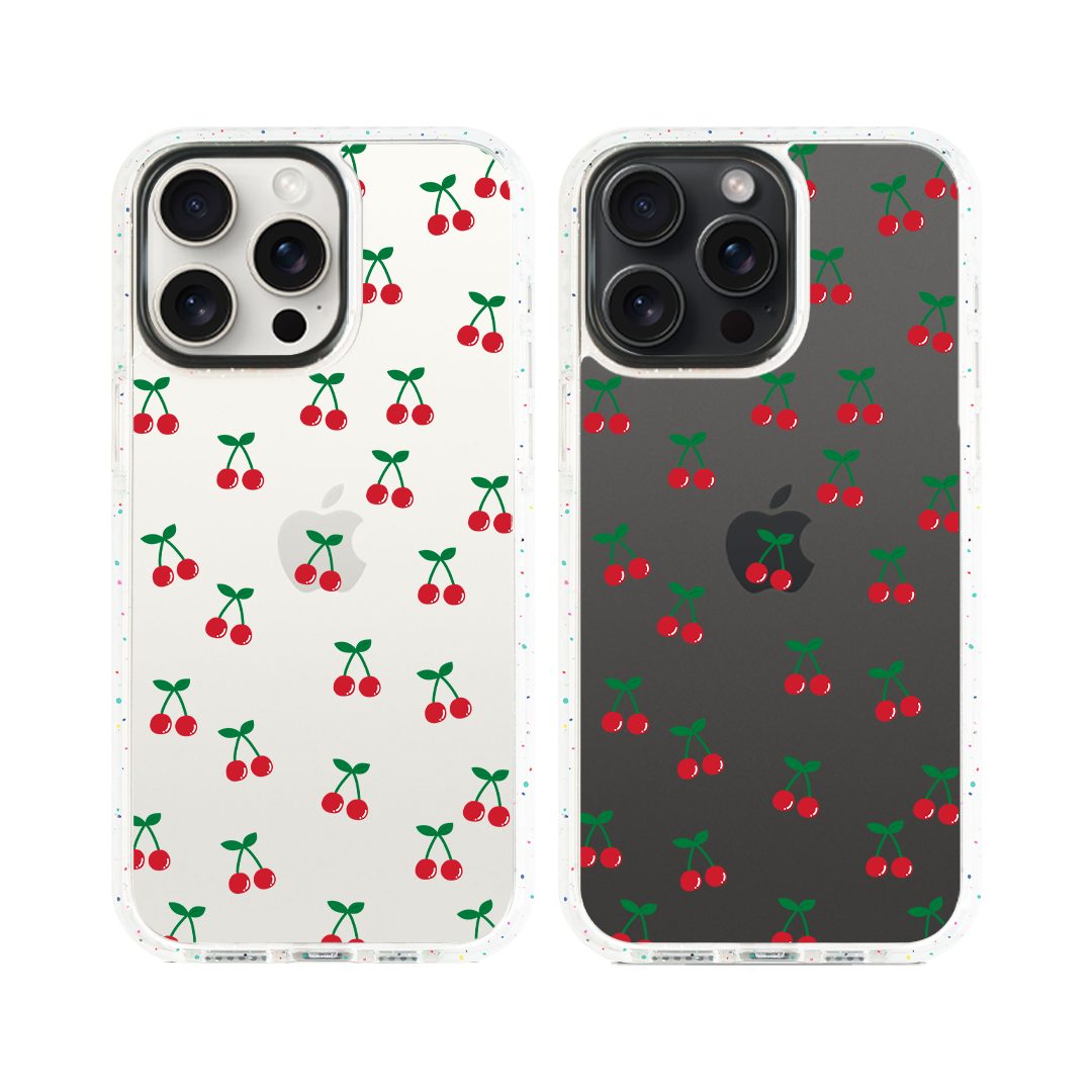 [Ready] Cherry Serenade Freckles Rubber Case Hybrid Crystal Case Samsung Z Flip 6
