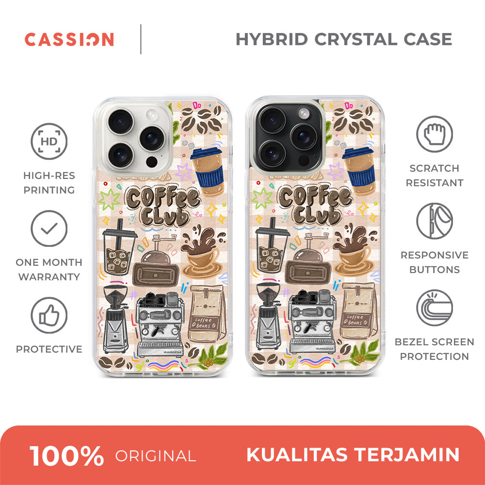 Coffee Club Hybrid Crystal Case - iPhone 16 Pro