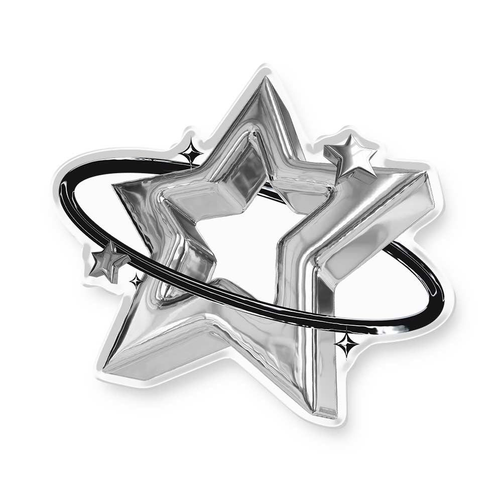Cosmic Space Popup Stand Acrylic Magnetic Pop Up Stand - Clear