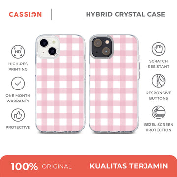 Cozy Plaid - Cozy Plaid 1 Hybrid Crystal Case - iPhone 13