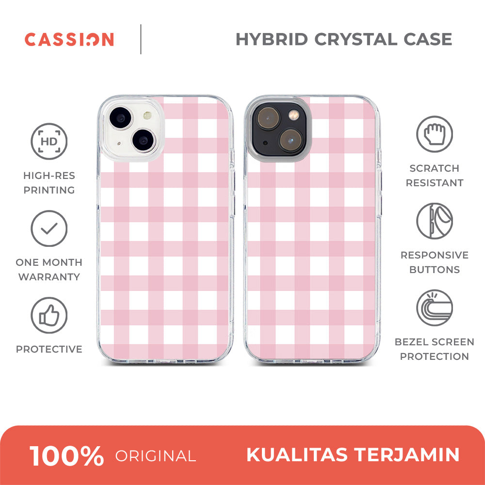 Cozy Plaid - Cozy Plaid 1 Hybrid Crystal Case - iPhone 14
