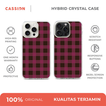 Cozy Plaid - Cozy Plaid 3 Hybrid Crystal Case - iPhone 15