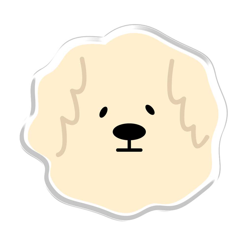 Cute Dog Acrylic Popup Stand Magnetic Pop Up Stand - Clear
