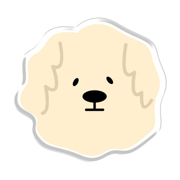 Cute Dog Acrylic Popup Stand Magnetic Pop Up Stand - Clear