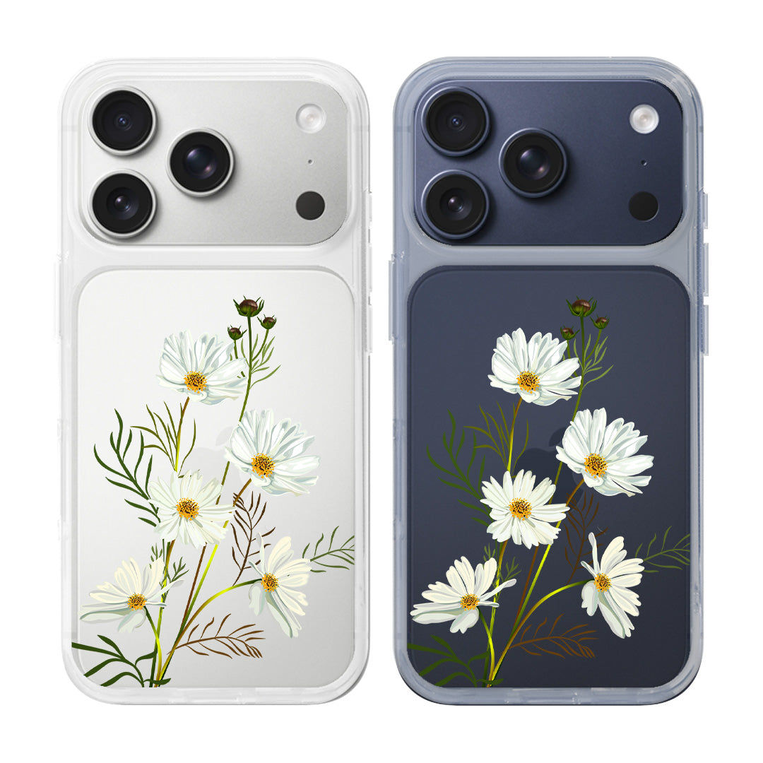 Daisy Flowers Hybrid Crystal Case - iPhone 17 Pro