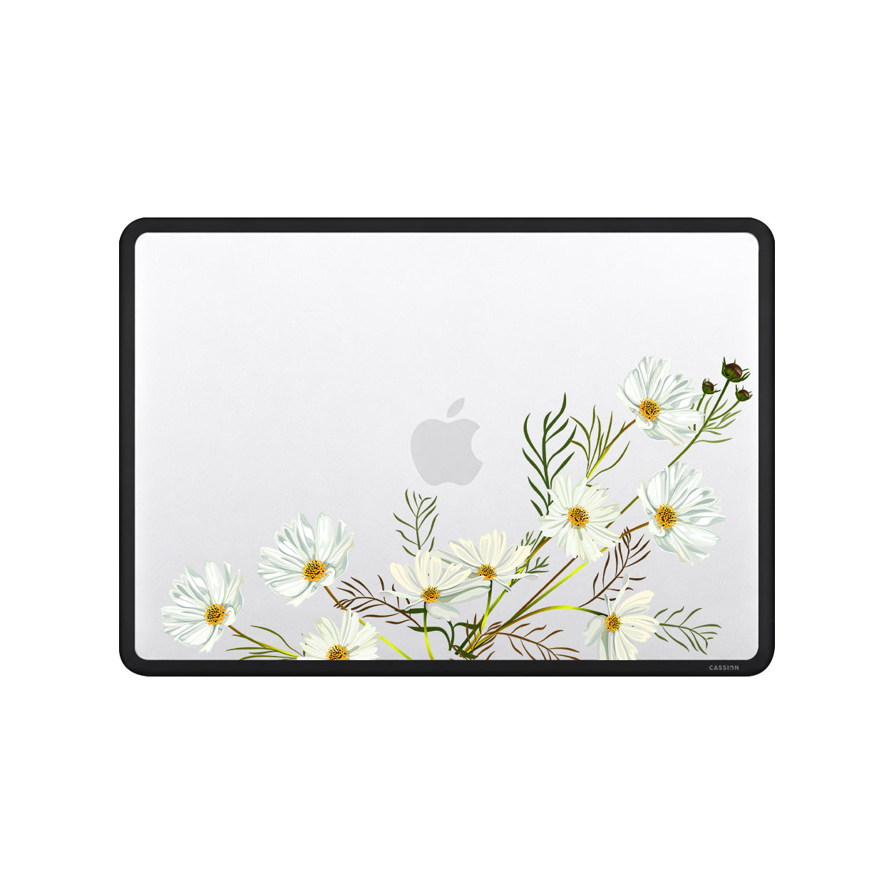 White Daisy Bucket Macbook Case