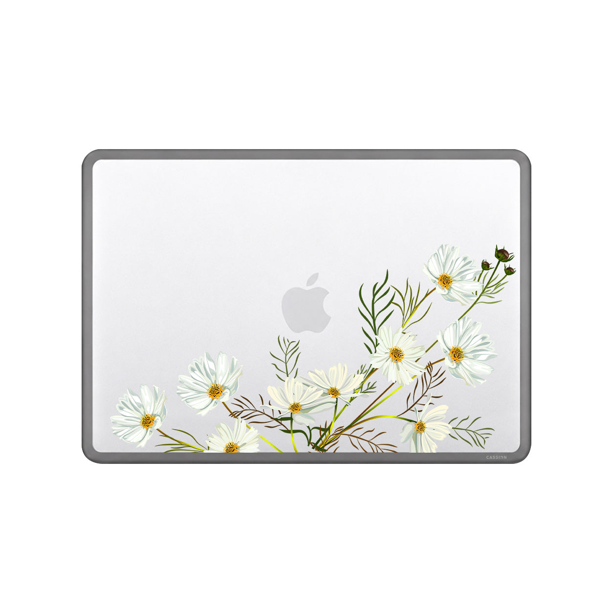 White Daisy Bucket Macbook Case