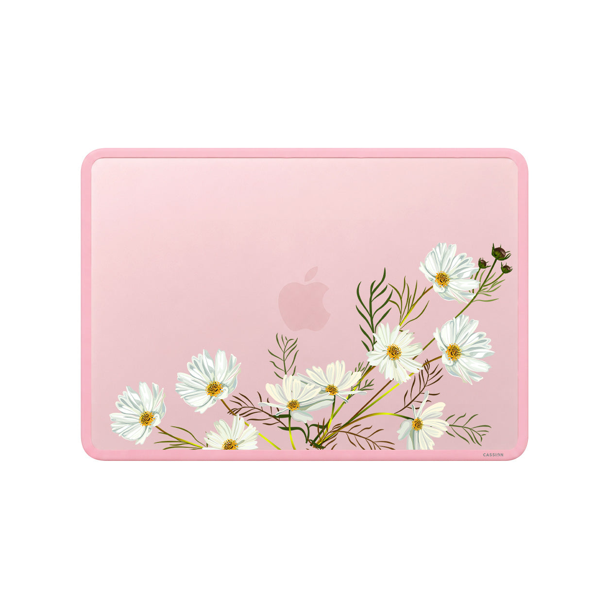 White Daisy Bucket Macbook Case