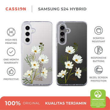 Daisy Flowers Hybrid Crystal Case - Samsung S24