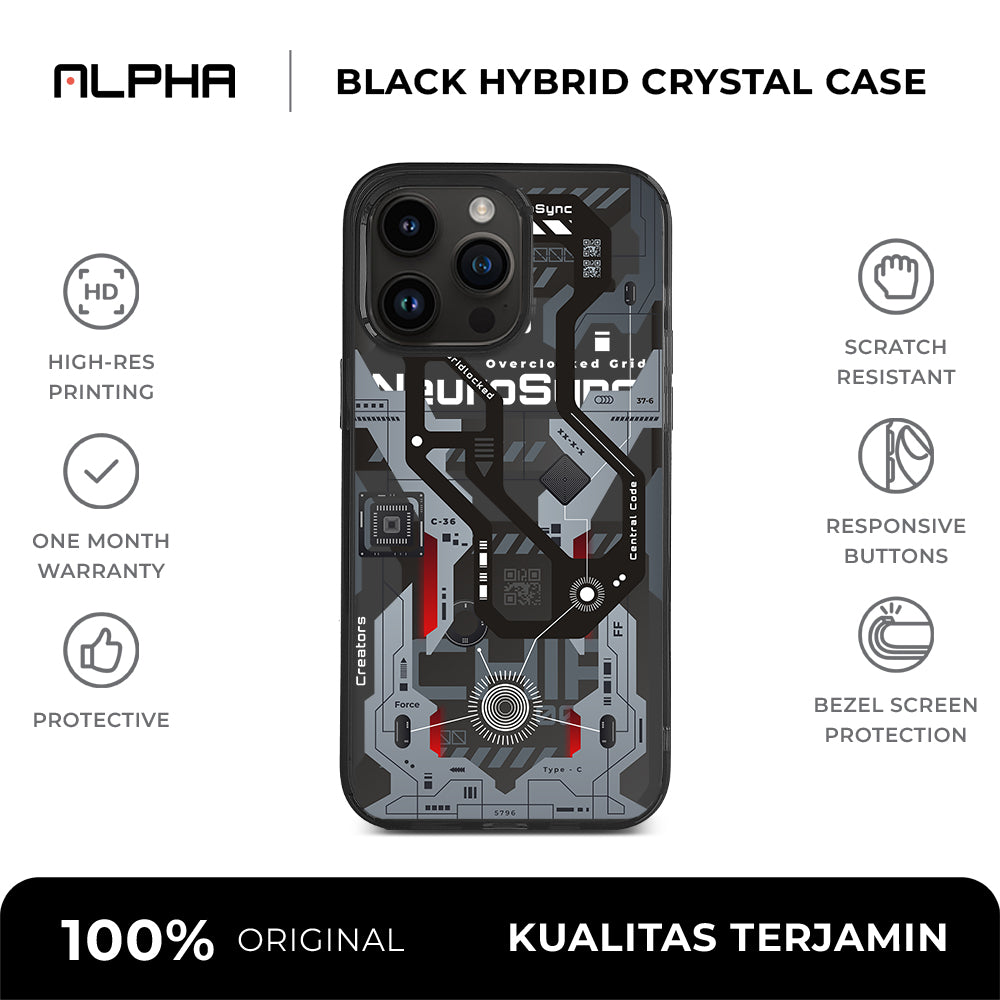 Dark OS Hybrid Rubber Magsafe V3 - iPhone 15 / Black