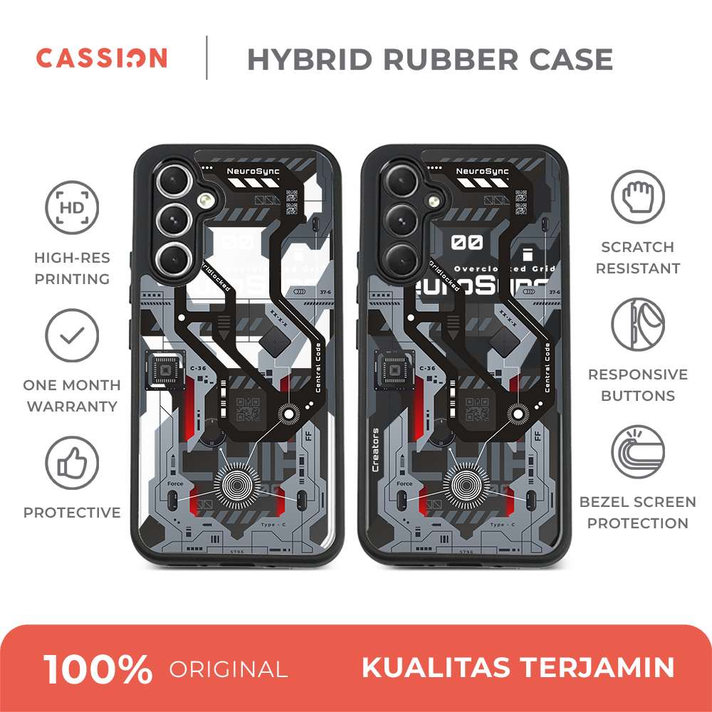 Dark OS Hybrid Rubber Case V5 - Samsung A16 / Black
