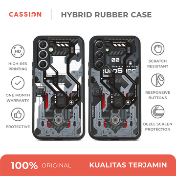 Dark OS Hybrid Rubber Case V5 - Samsung A16 / Black
