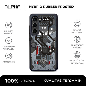 Dark OS Hybrid Rubber Case V5 - Samsung S24 FE / Black