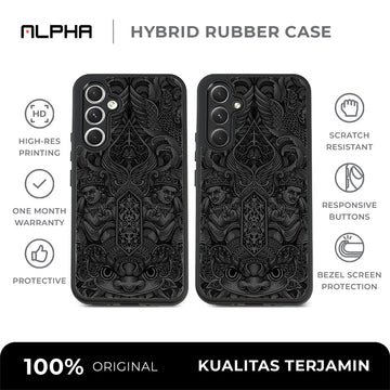 Degup Indonesia Hybrid Rubber Case V5 - Samsung A56 / Black