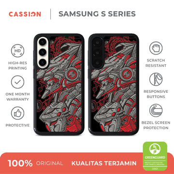 Garuda Mech Red Hybrid Rubber Case V6 - Samsung S26 Ultra / Black