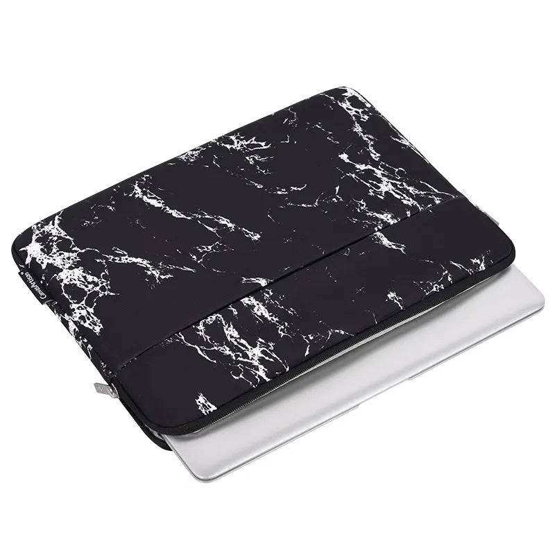 Black Marble Laptop Sleeve