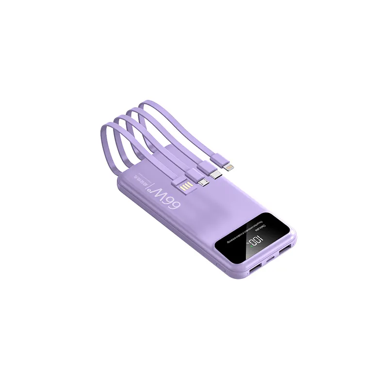 Powerbank Fast Charging Quick Charge 10000mAh 22.5W with Built In Cable CPB003