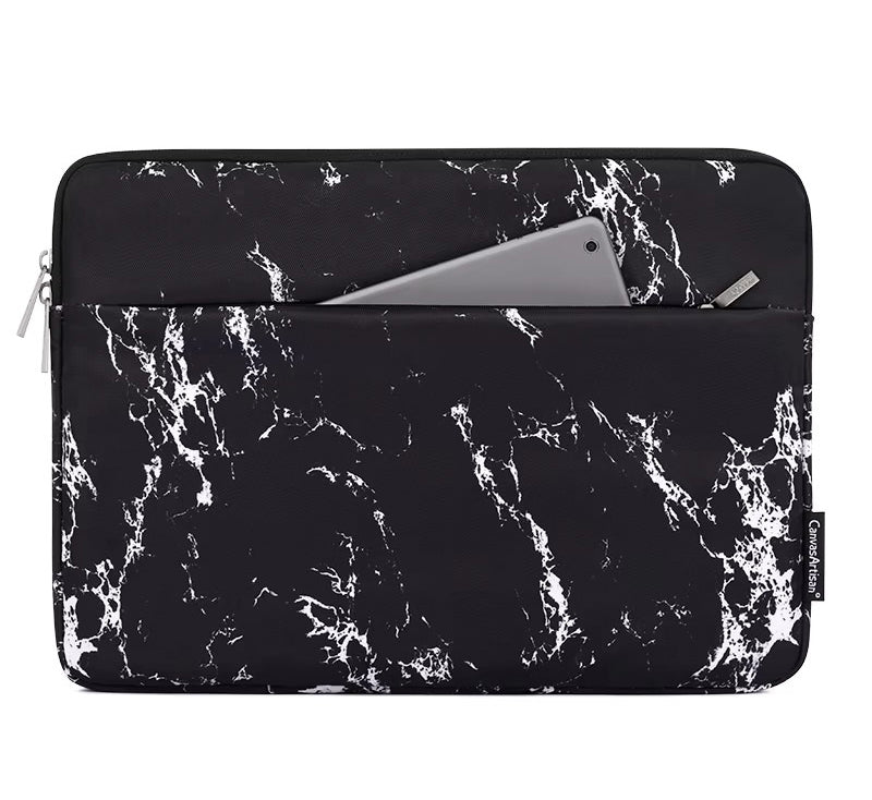 Black Marble Laptop Sleeve