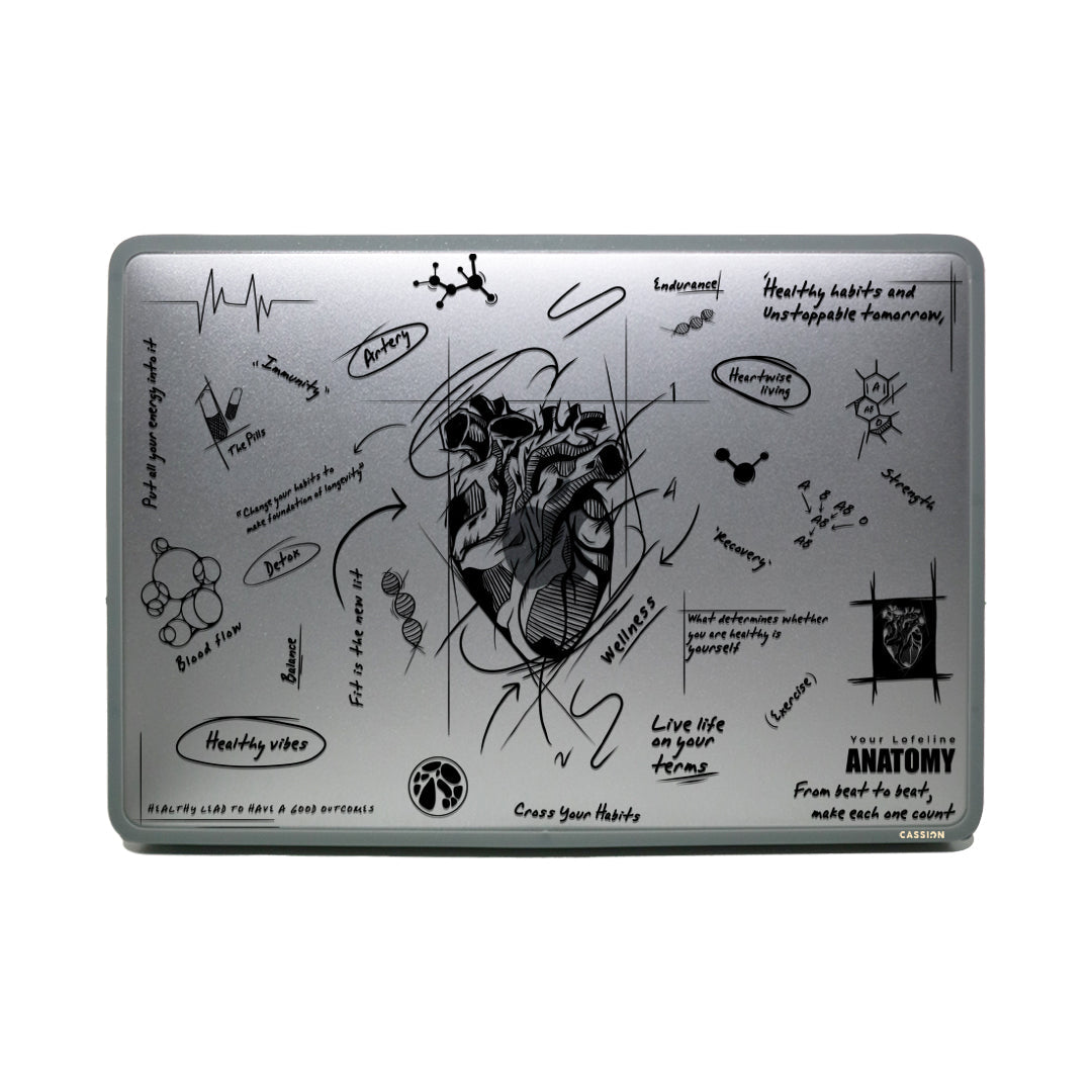 Heart of Wellness Macbook Case Case Macbook - Rubber Frosted Black / Neo