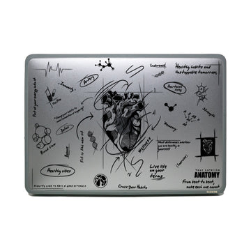 Heart of Wellness Macbook Case Case Macbook - Rubber Frosted Gray / Pro 13 inch M1