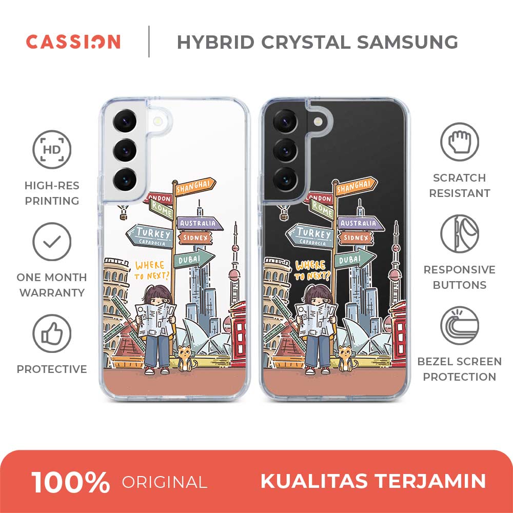 Here We Go Hybrid Crystal Case - Samsung S25 FE