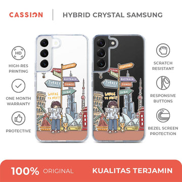 Here We Go Hybrid Crystal Case - Samsung S25 FE