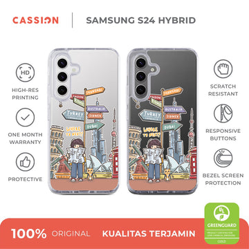 Here We Go Hybrid Crystal Case - Samsung S25 Ultra