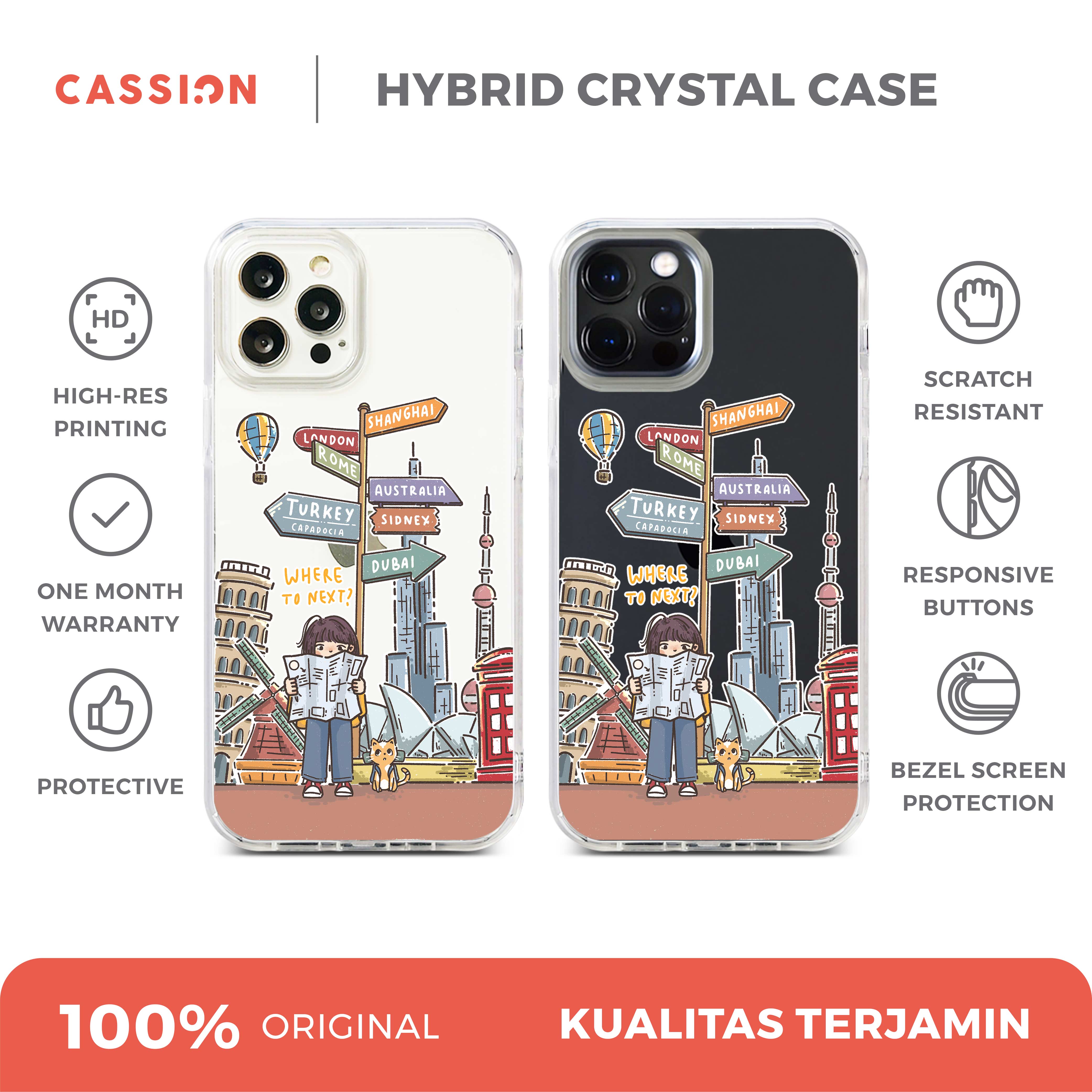 Here We Go Oxy Crystal Case - iPhone 17 / Black