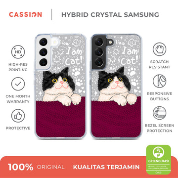 I Am Cat Hybrid Crystal Case - Samsung S25 FE