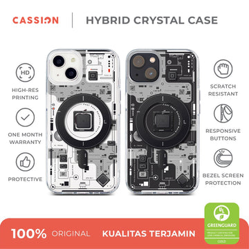 Internal Circuit Magsafe Case Hybrid Crystal Magsafe - iPhone 15 / v2