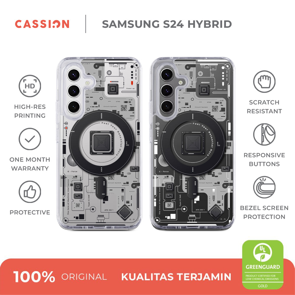 Internal Circuit Magsafe Case Hybrid Crystal Magsafe - Samsung S25 FE / v1