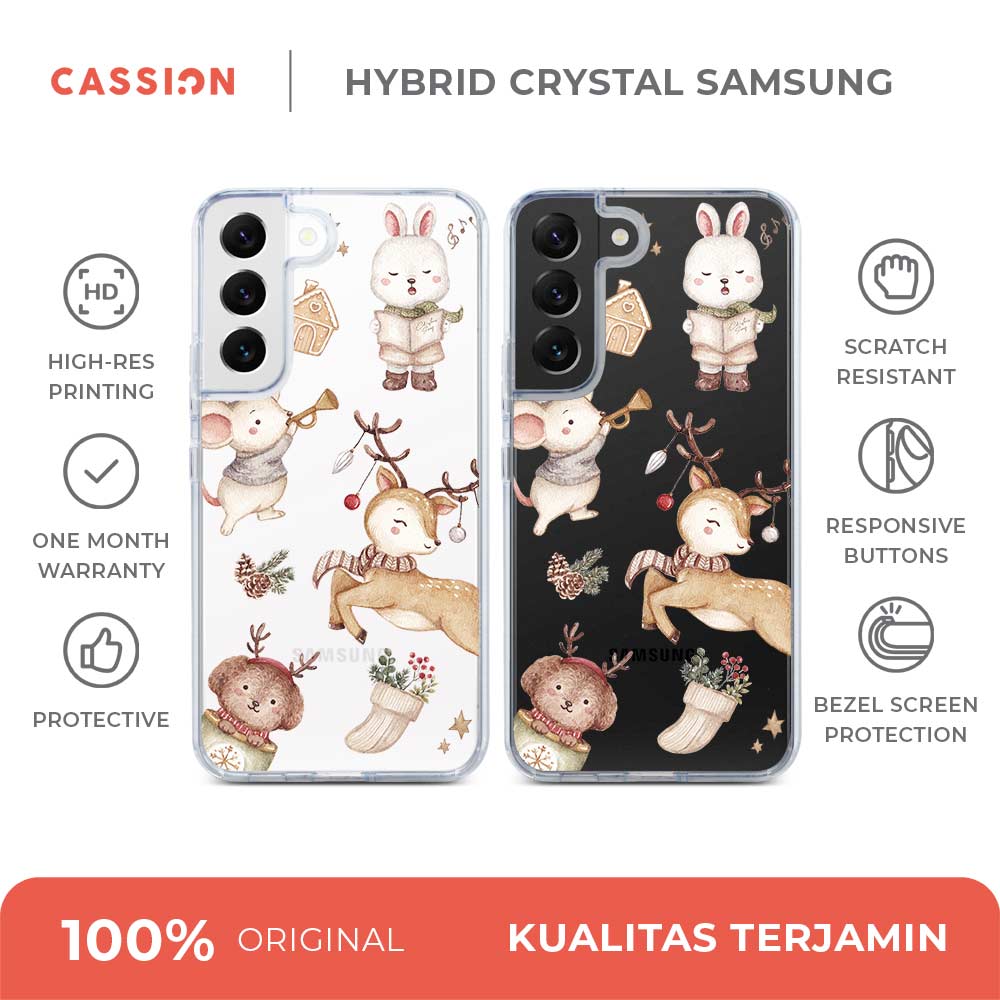 Joyful Christmas - Transparent Background Hybrid Crystal Magsafe - Samsung S25 FE / v1