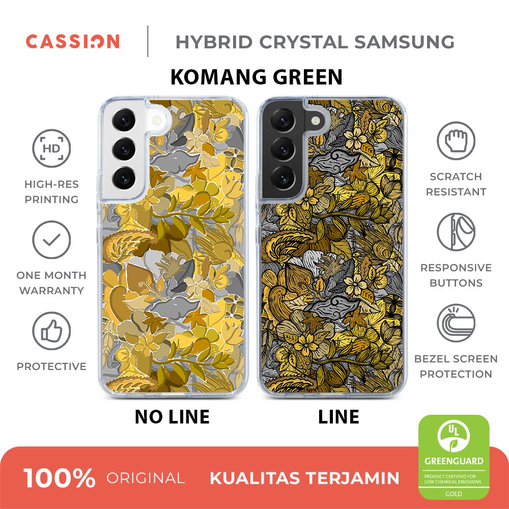 Komang by MSH - Komang Green - Line Hybrid Crystal Case - Samsung S24 Plus