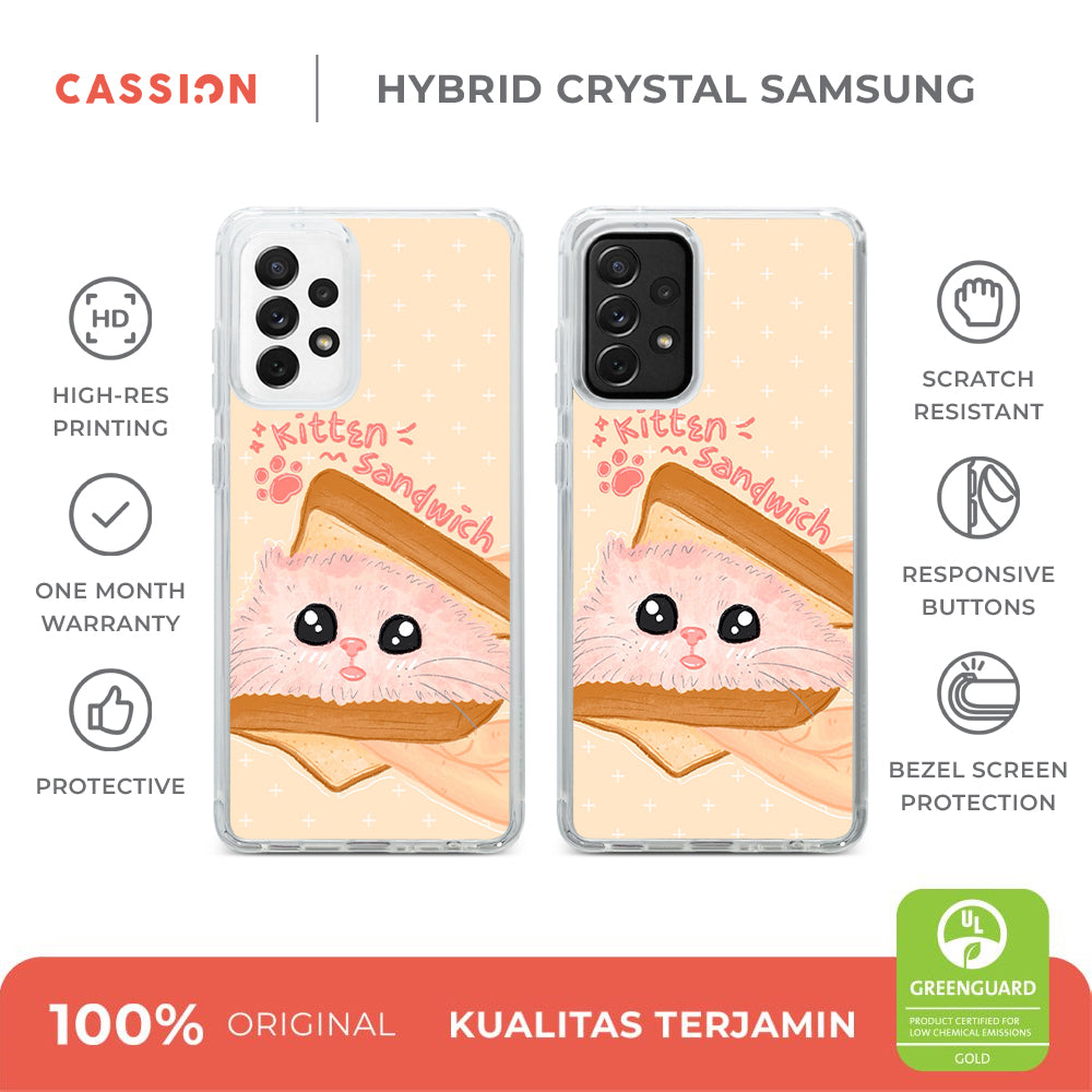 Kitten Sandwich Hybrid Crystal Magsafe - Samsung A55 / v1