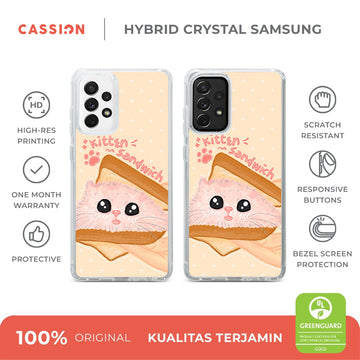 Kitten Sandwich Hybrid Crystal Magsafe - Samsung A55 / v1