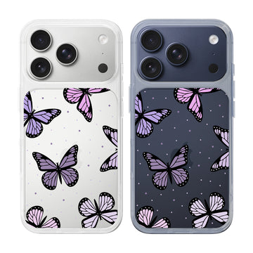 [READY] Like A Butterflies With Lilac Wings Hybrid Crystal Case Samsung S24 Plus