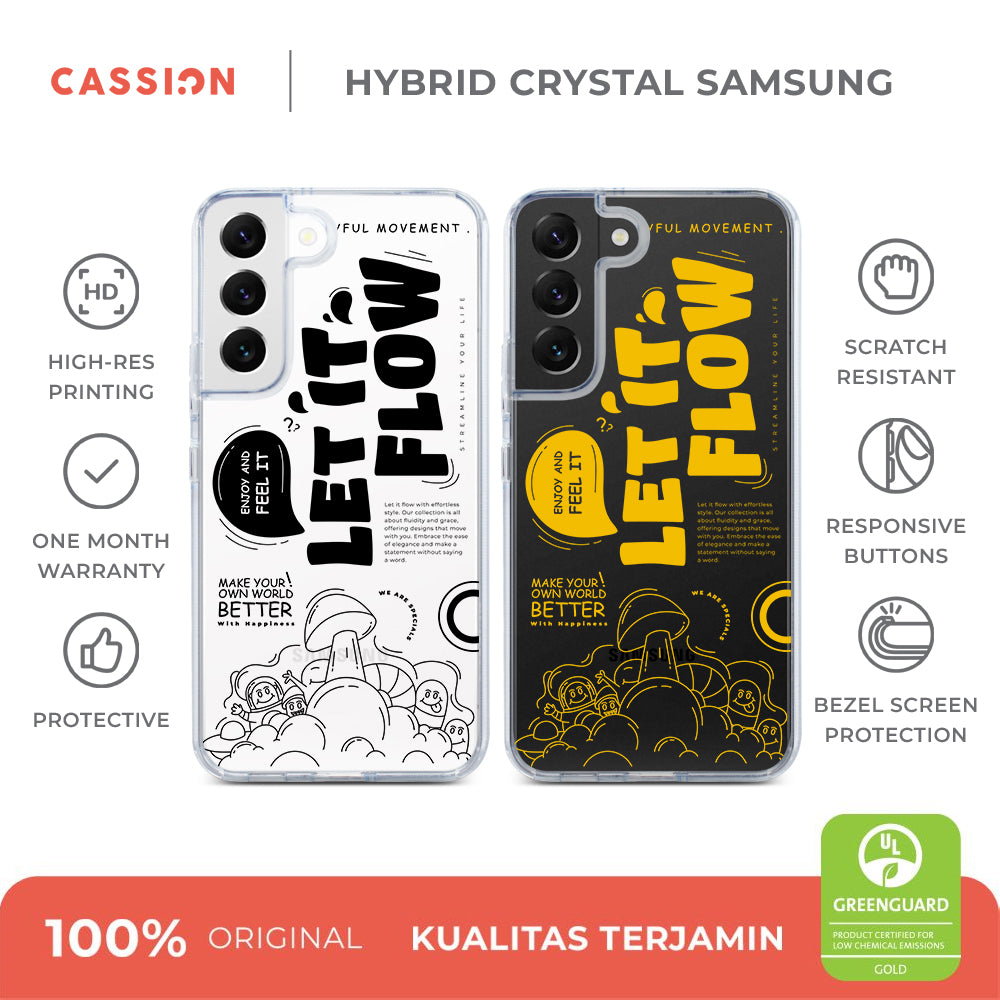 Let It Flow Hybrid Crystal Case - Samsung S22 Plus