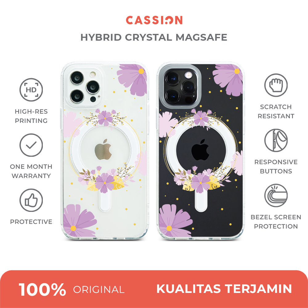 Lilac Flowers Harmony Magsafe Case Hybrid Crystal Magsafe - iPhone 17 / v2