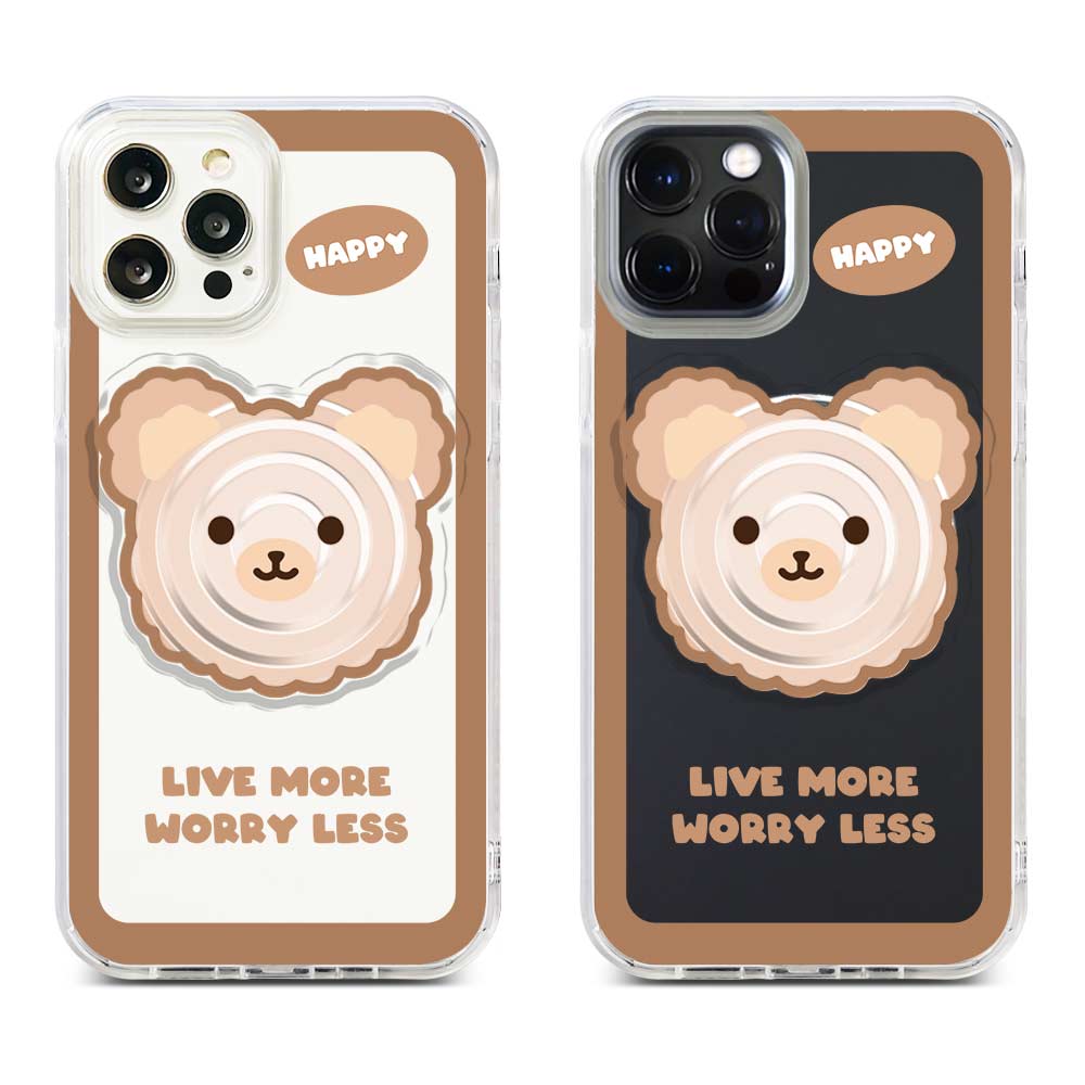 Live More Worry Less With Popup Stand Acrylic Popup Stand - Clear Transparant