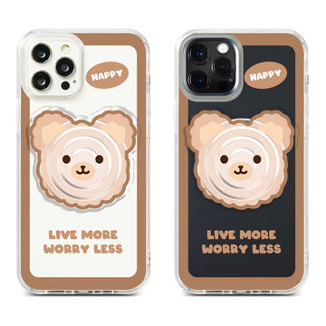 Live More Worry Less With Popup Stand Acrylic Popup Stand - Clear Transparant