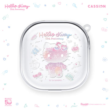 Lovely Moments Airpods Case Earbuds Liquid Crystal Case - Buds 3 / Clear