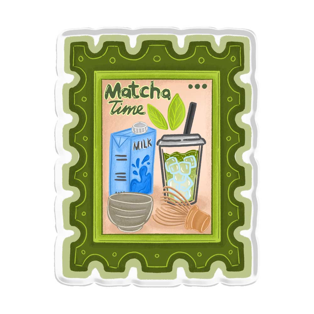 Matcha Break Popup Stand Acrylic